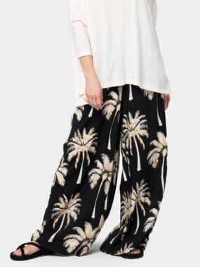 NWOT Peace Love World Palm Tree pants
